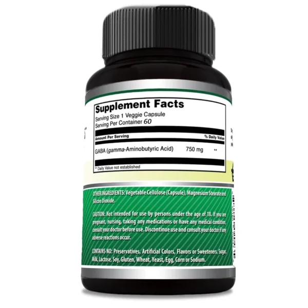 Amazing Formulas GABA 750mg - Image 2