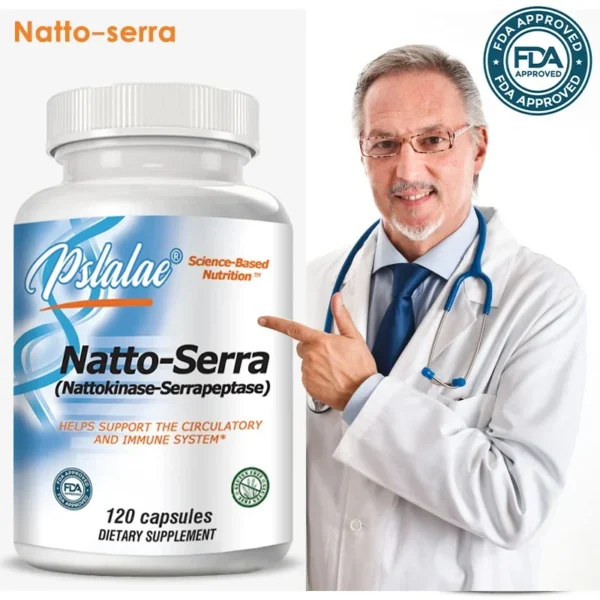 Organic Nattokinase Serine Peptidase - 120 Vegetarian Capsules - Image 3