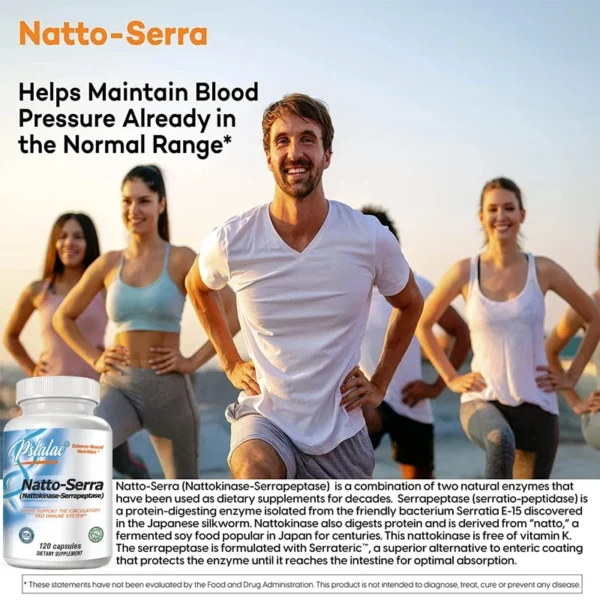 Organic Nattokinase Serine Peptidase - 120 Vegetarian Capsules - Image 4