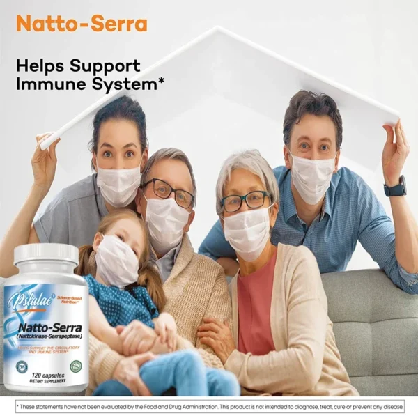 Organic Nattokinase Serine Peptidase - 120 Vegetarian Capsules - Image 5