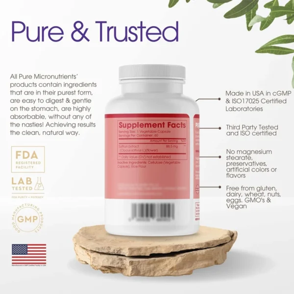 Saffron supplement -100% pure saffron extract capsules - Image 2