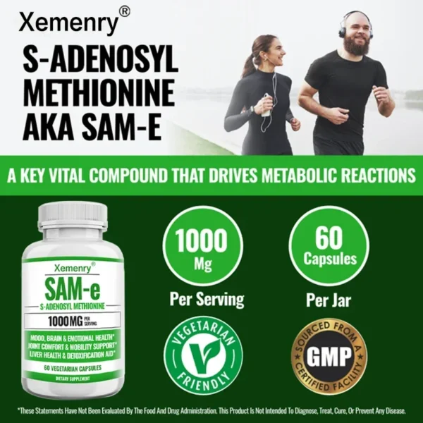 SAM-e Supplements - Joint Pain Relief, Knee Care Capsules - Image 6