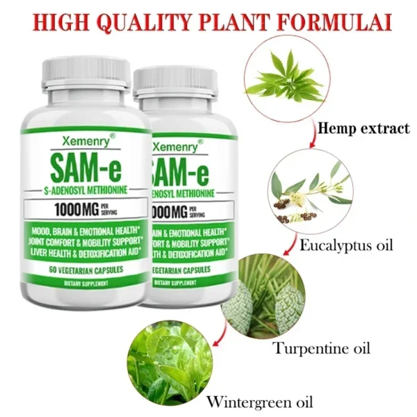 SAM-e Supplements - Joint Pain Relief, Knee Care Capsules - Image 4